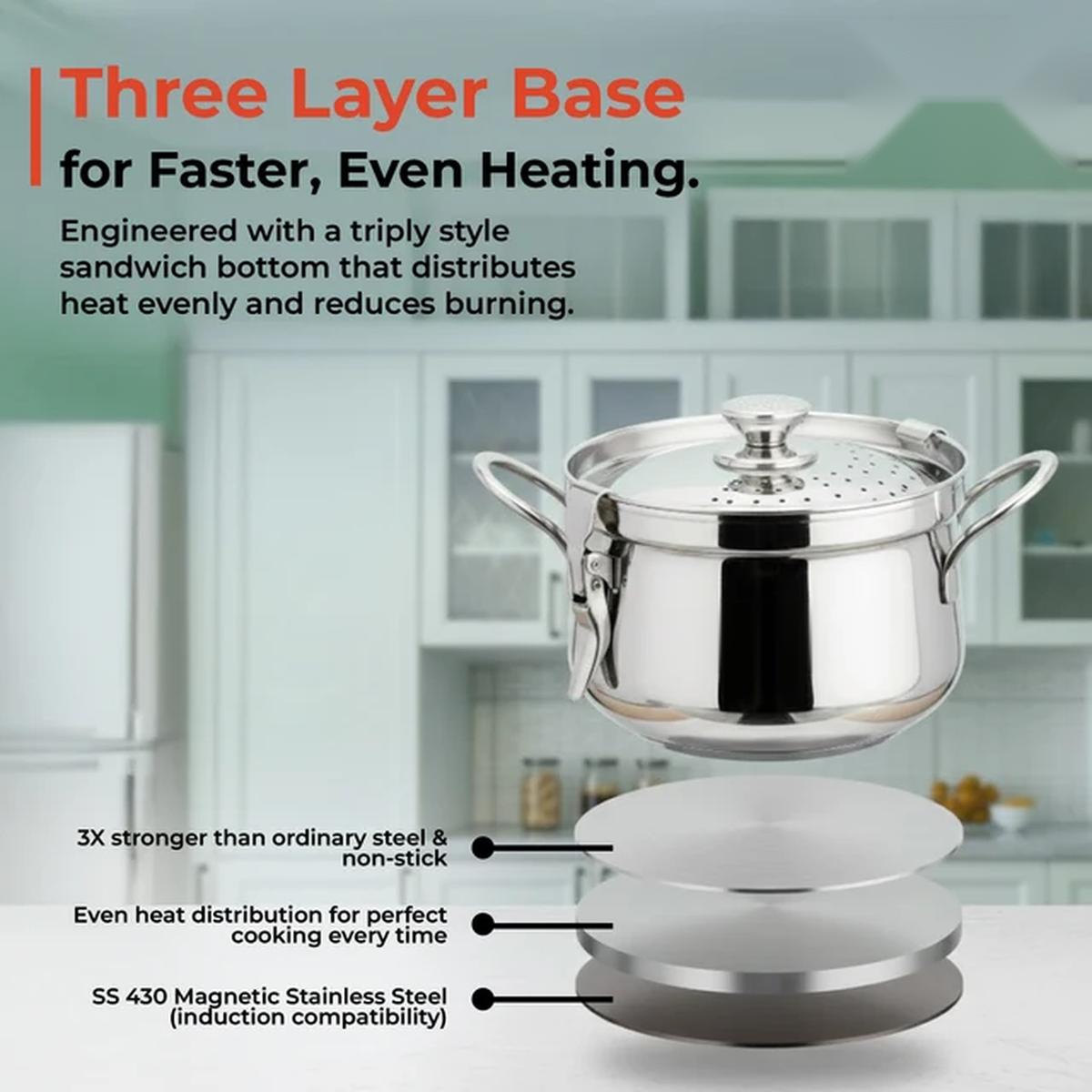 Belly Rice Strainer Pot