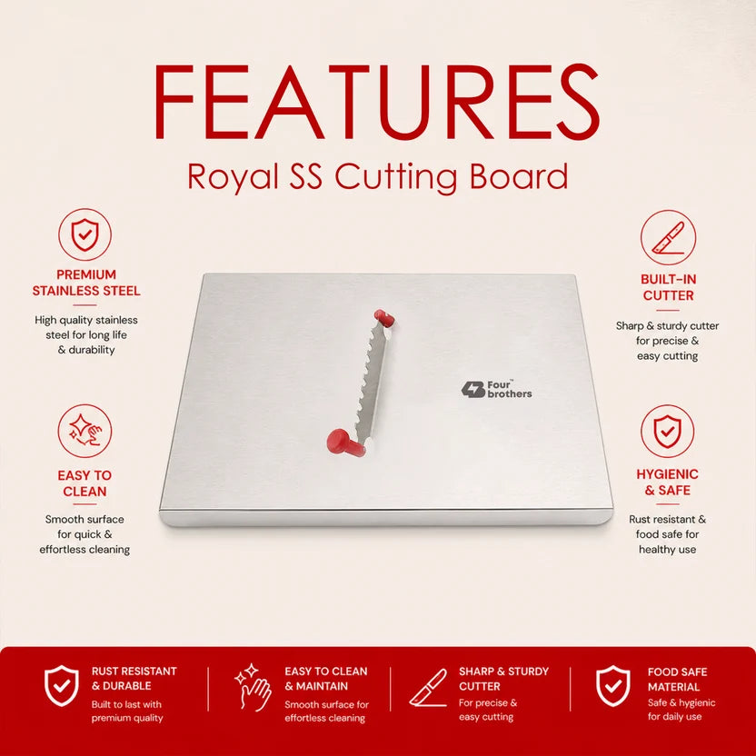 SS Chopping Board with Blade attachment
