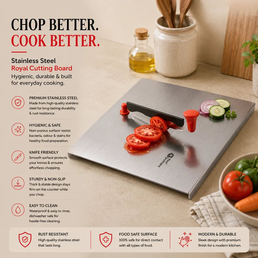 SS Chopping Board with Blade attachment