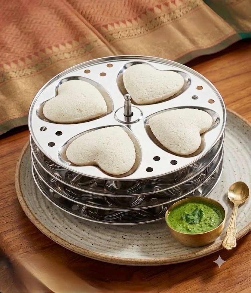 Shapes Idli Plates ( Heart, Traingle, Square )