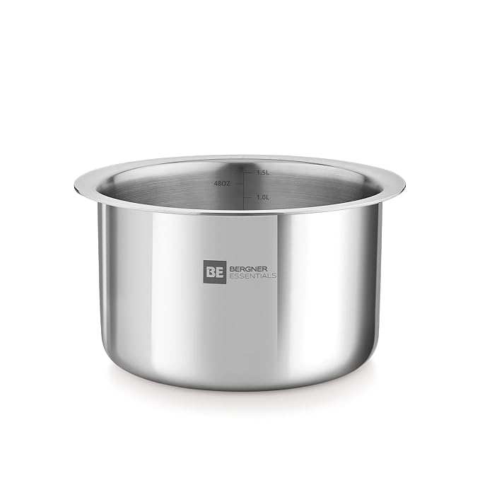 Bergner Essentials Tri-Ply Stainless Steel Tope