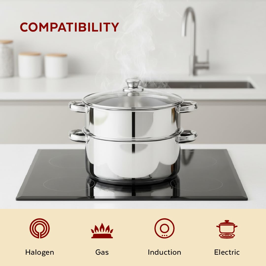 Compact Mini Steamer - 18cm Dia