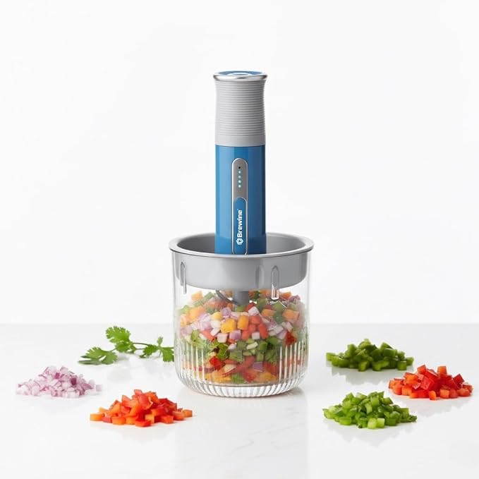 Brewine - Cordless Garlic Peeler & Vegetable Chopper
