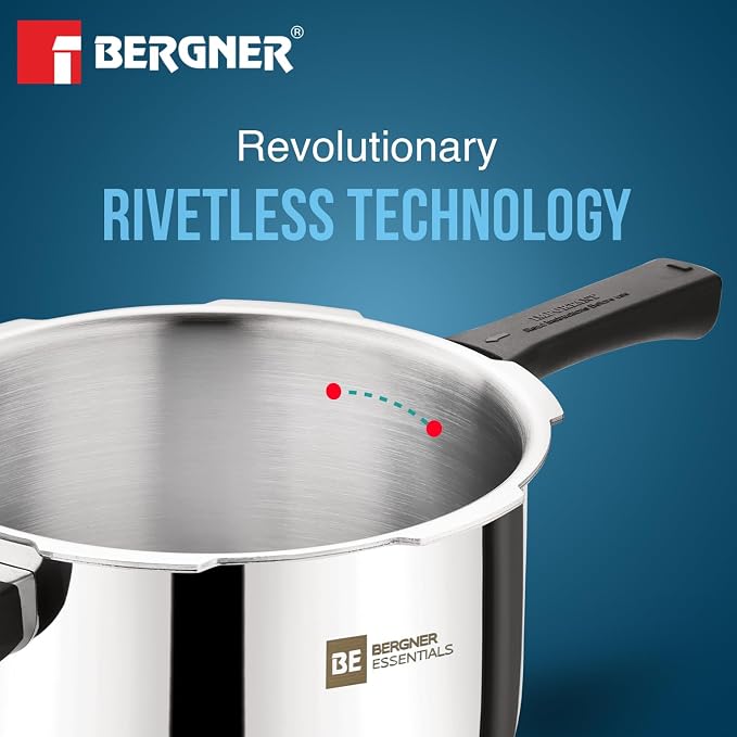 2L+3L+5L Bergner Triply Cooker Combo (3 cooker lids)
