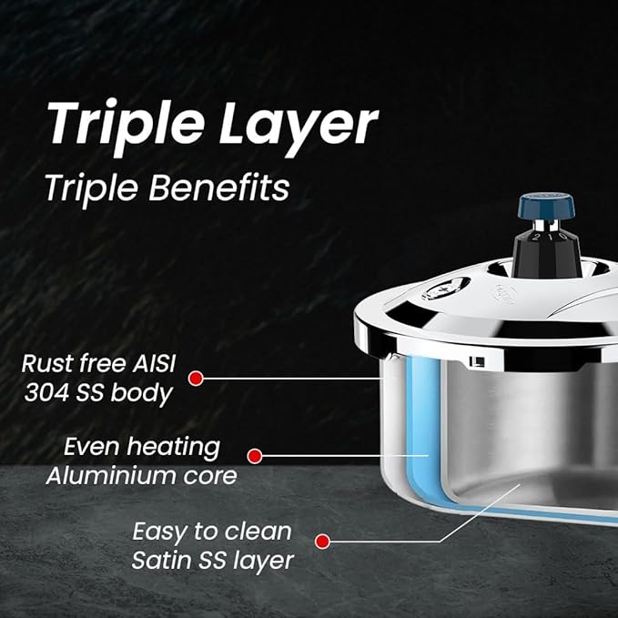 Ultra Triply Cooker  Whistle Counter