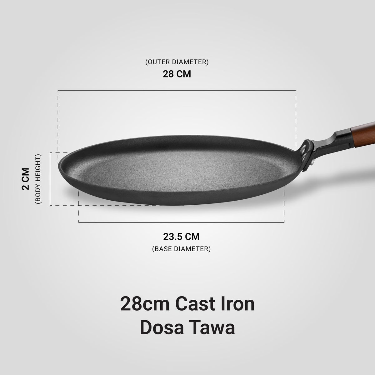 Stahl Cast Iron Dosa Tawa