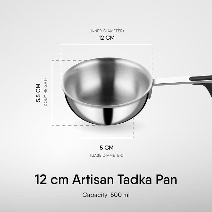 Stahl Triply Tadka pan