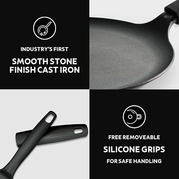 Tramontina Dosa Tawa Series (Pre-Seasoned Cast Iron) Flat Tawa