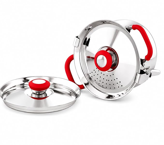 Rice Strainer + Dual lid  (Upgraded version)