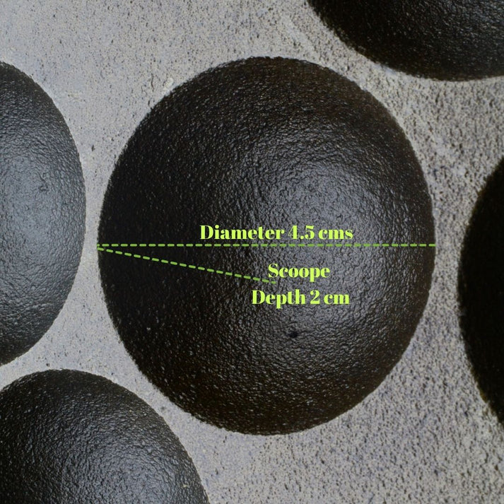 Trilonium  Cast Iron Infinity Paniyarakkal 12pits + Glass Lid