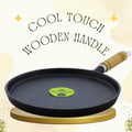 TRILONIUM Cast Iron Dosa Tawa (Triple Seasoned )