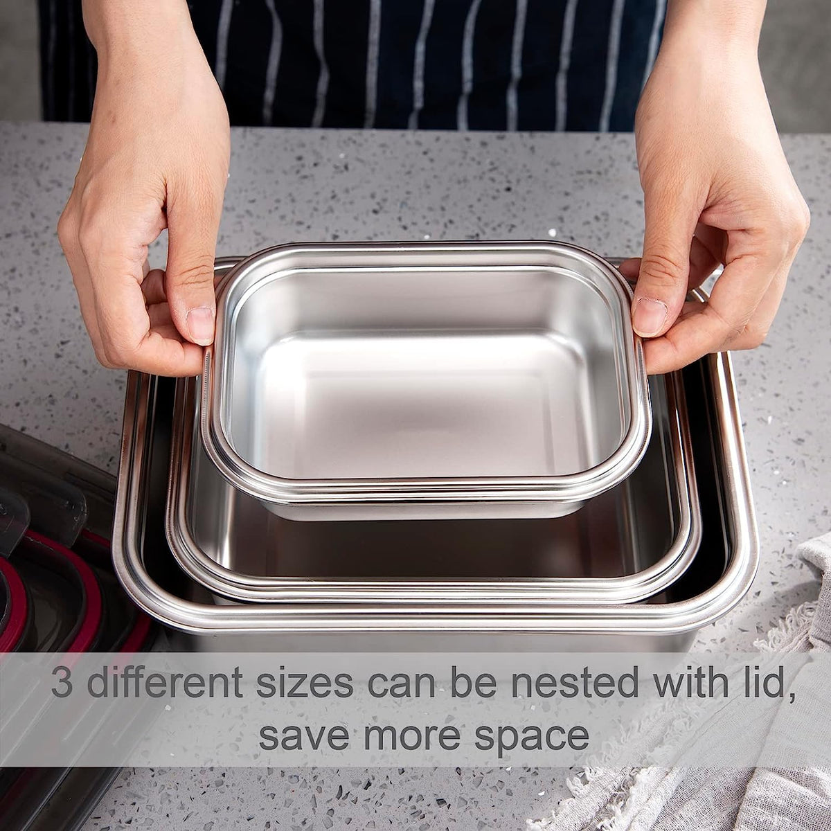 SS Microwave Containers