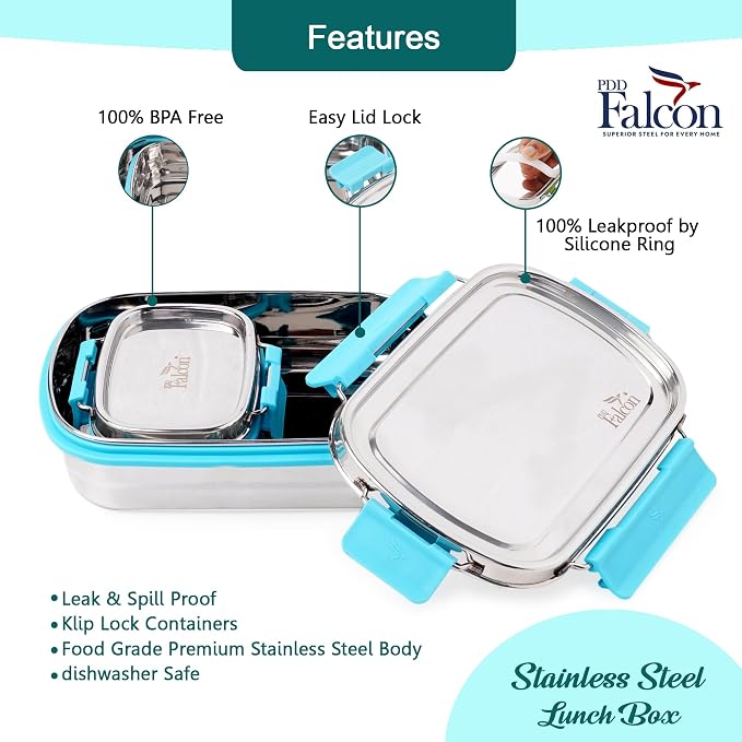 Falcon Lunch & Snacks Box (Lunch box  +  Mini Box)