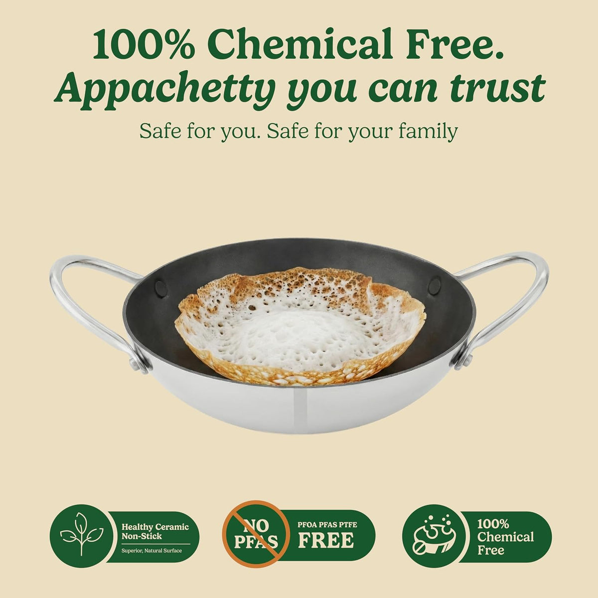 Induction compatible Appachatti