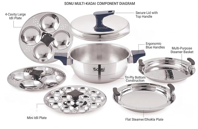 Triply Inner lock Multi-Kadai