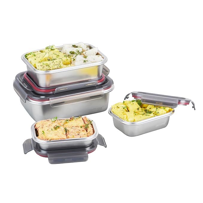 SS Microwave Containers