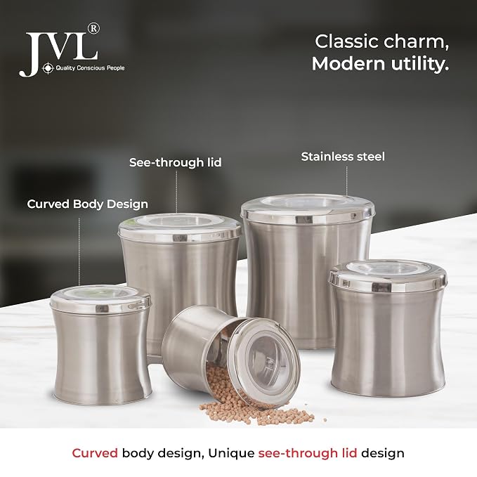 JVL - SS Belly Storage Tin