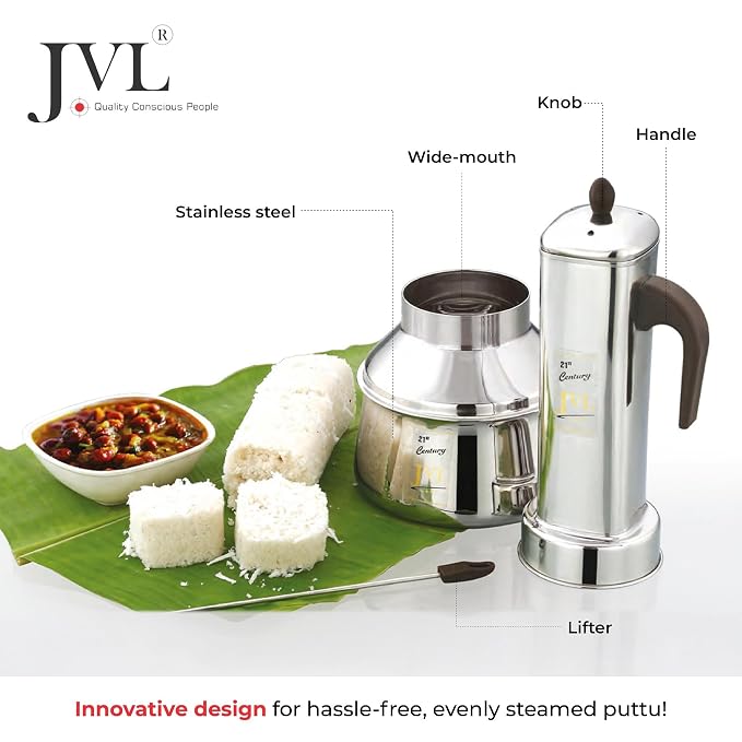 JVL - Square Puttu Kudam Set