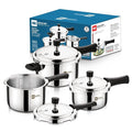 2L+3L+5L Bergner Triply Cooker Combo (3 cooker lids)