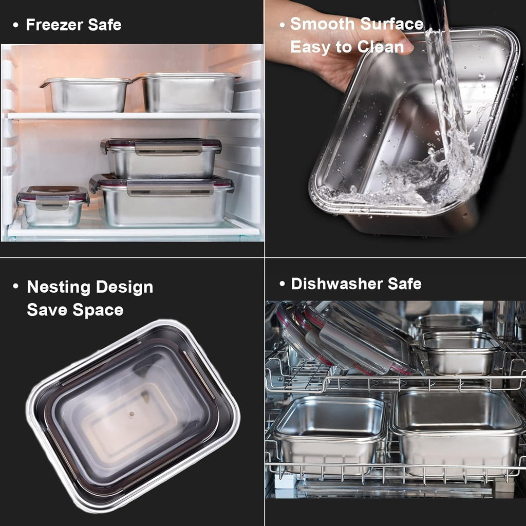 SS Microwave Containers