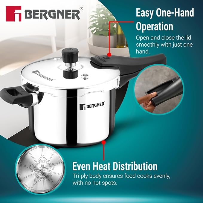 Bergner Triply Cooker Argent Classic