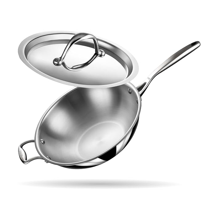 Stahl Triply wok - SS Lid