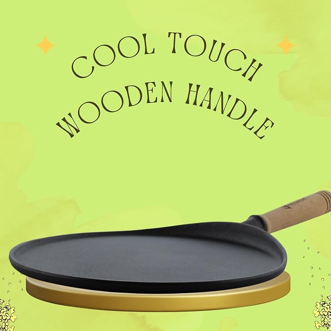 TRILONIUM Cast Iron Dosa Tawa (Triple Seasoned )