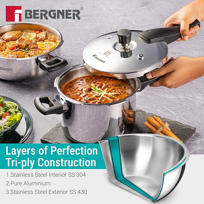 Bergner Triply Cooker Argent Classic