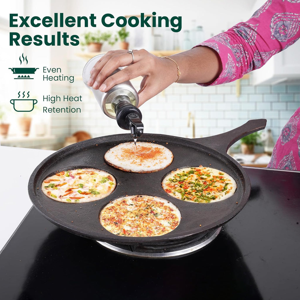 Cast Iron Uttapam tawa (3pits & 4pits)