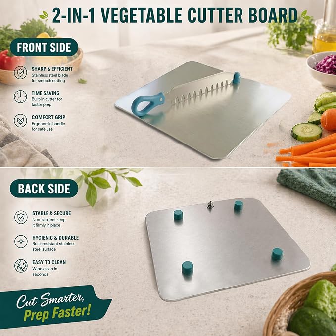 SS Chopping Board with Blade attachment
