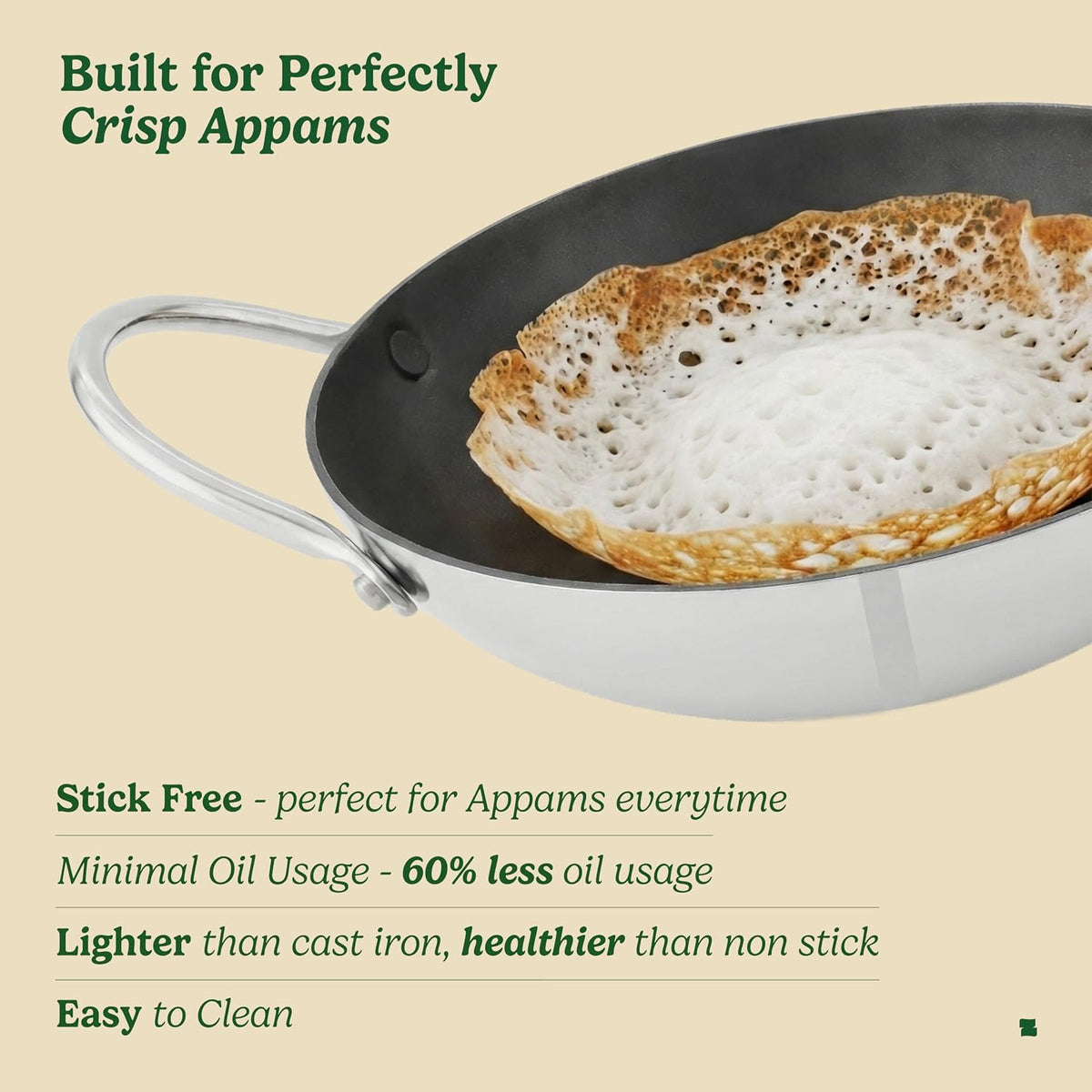 Induction compatible Appachatti