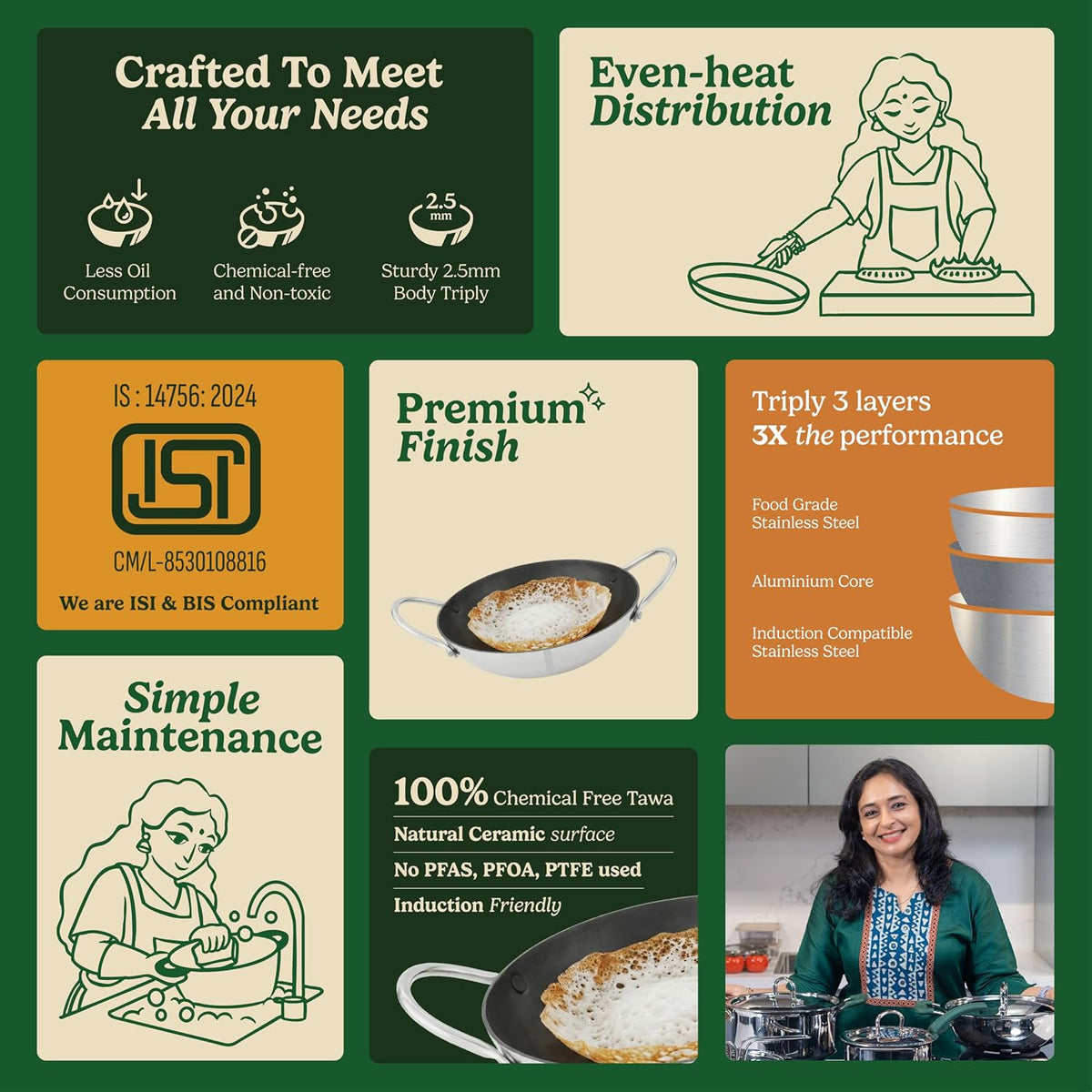 Induction compatible Appachatti
