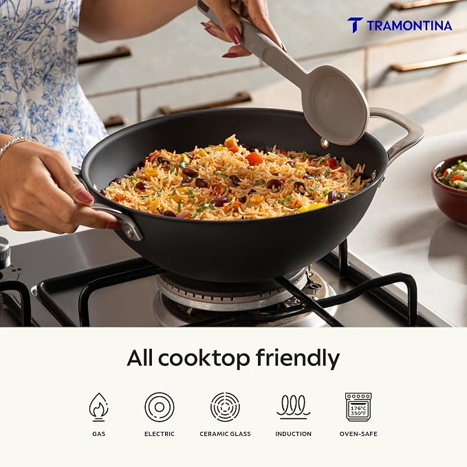 Tramontina Heritage Iron Kadai with Lid