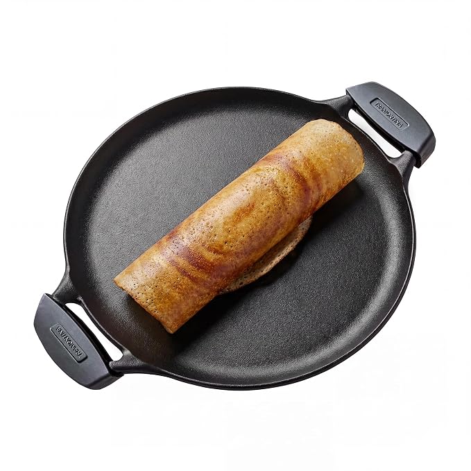 Tramontina Dosa Tawa Series (Pre-Seasoned Cast Iron) Flat Tawa