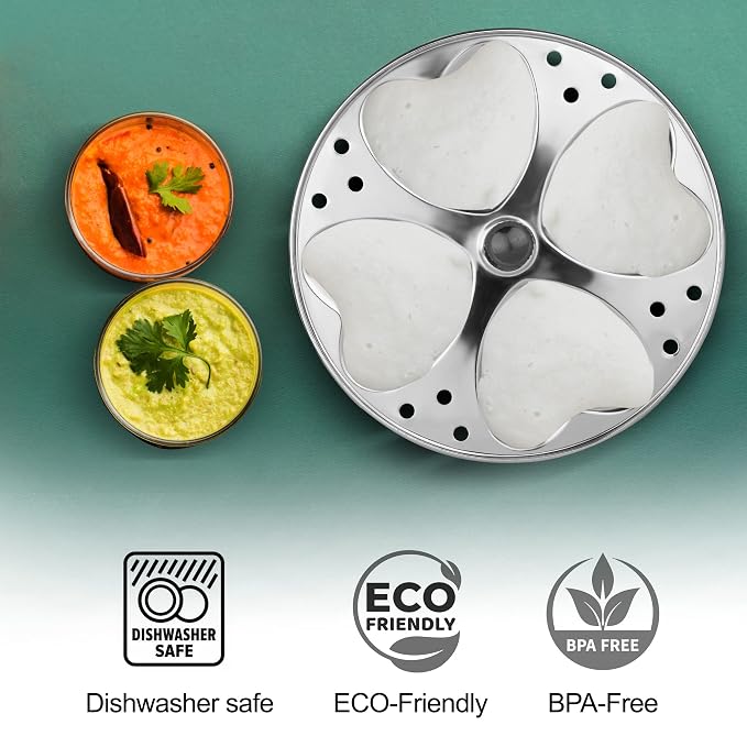 Shapes Idli Plates ( Heart, Traingle, Square )