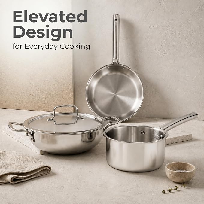 Vinod 3pcs Triply Grandior Cookware Set