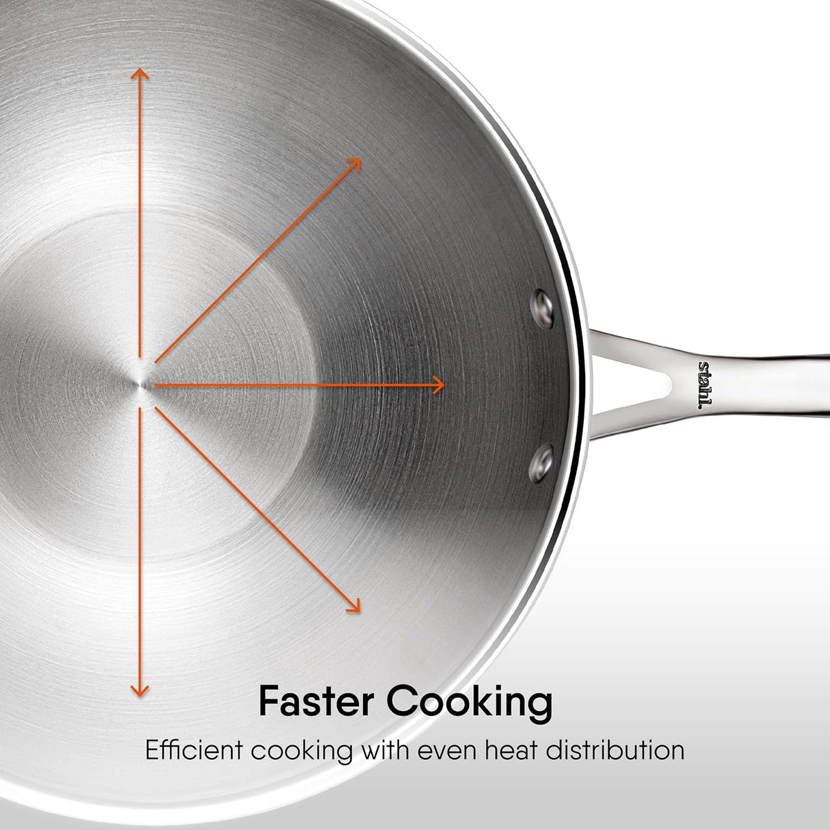 Stahl Triply wok - SS Lid