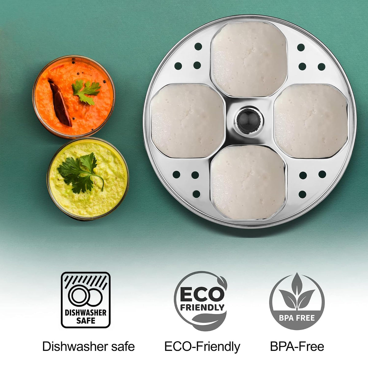 Shapes Idli Plates ( Heart, Traingle, Square )