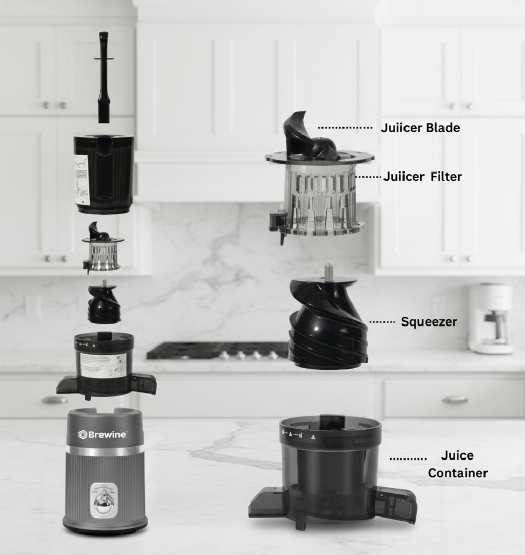Brewine - Cold Press Slow Juicer