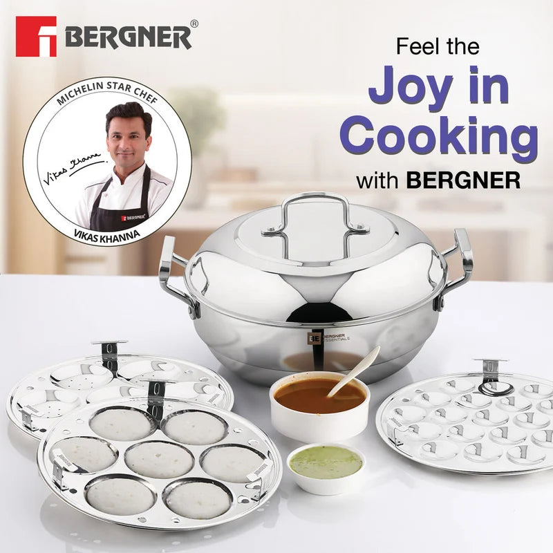 Bergner Essentials TriPly Multi-Kadai 27 cm