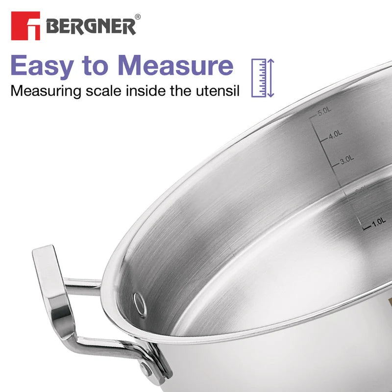 Bergner Essentials TriPly Multi-Kadai 27 cm