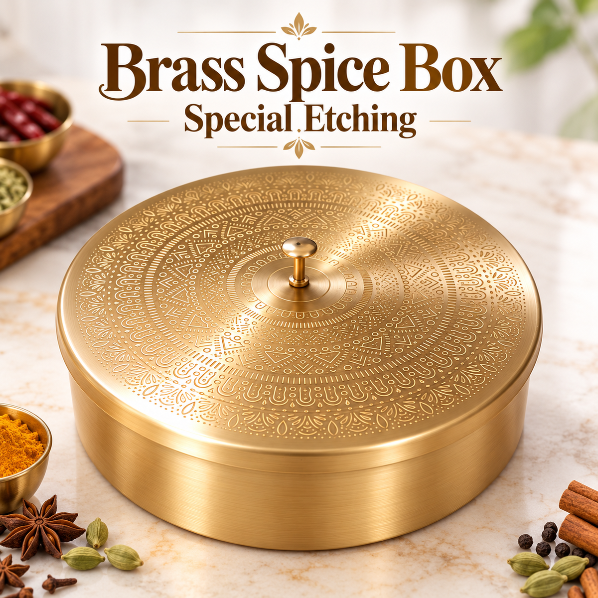 Brass Spice Box