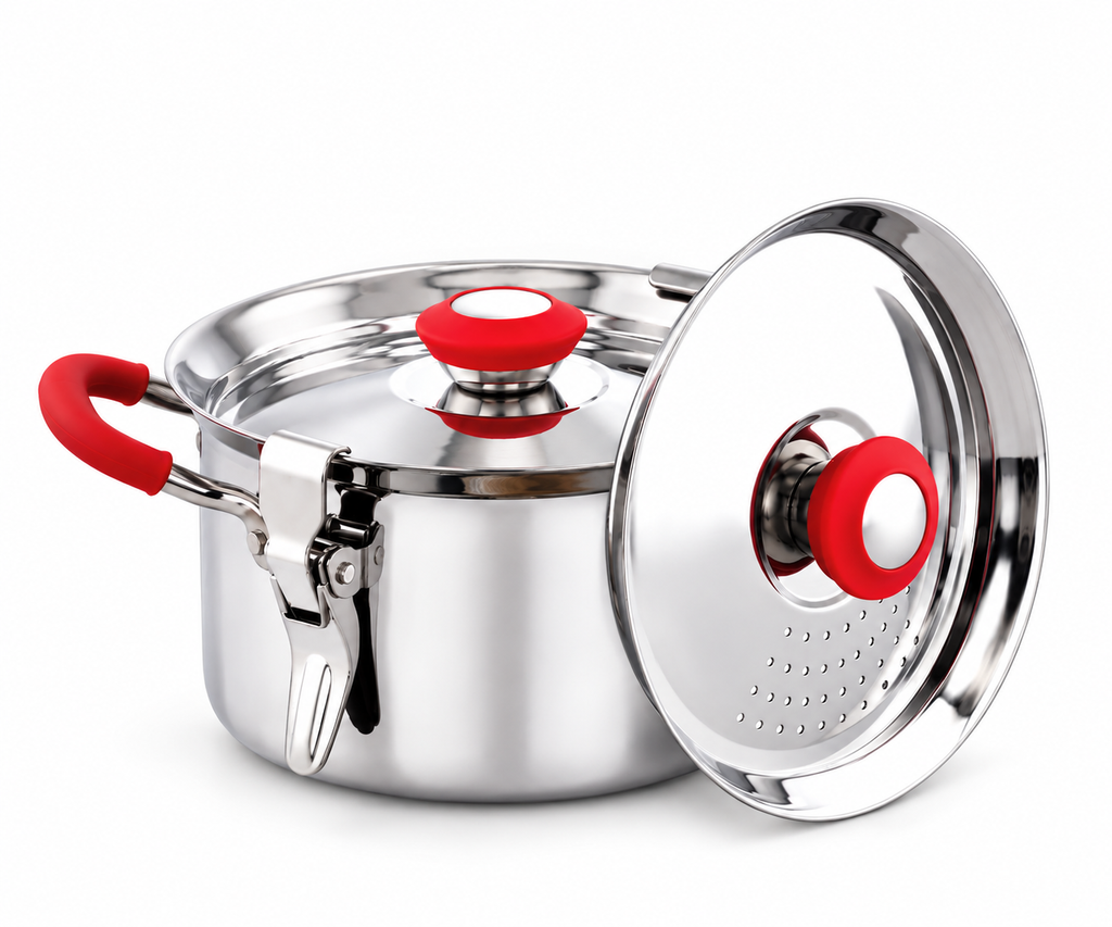 Rice Strainer + Dual lid  (Upgraded version)
