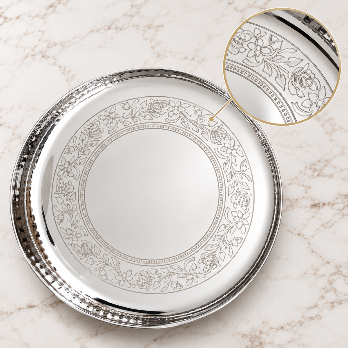 Floral Laser Printed Plates