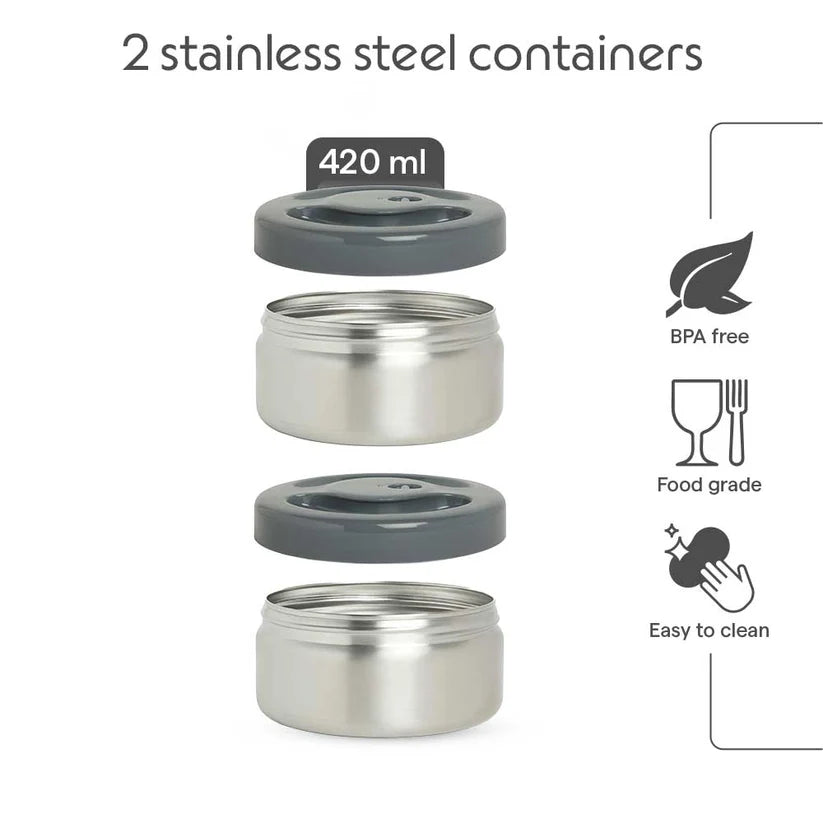 Borosil 2 Containers- Hot N Fresh Lunch