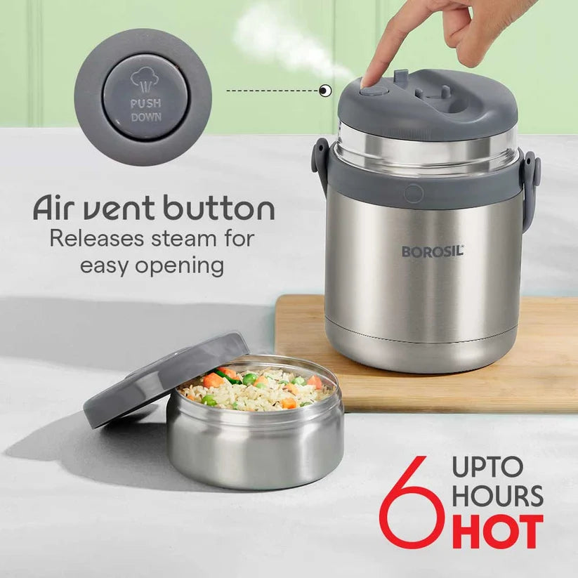 Borosil 2 Containers- Hot N Fresh Lunch