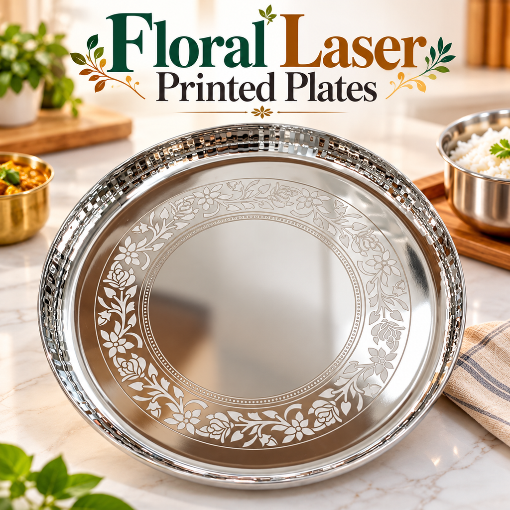 Floral Laser Printed Plates
