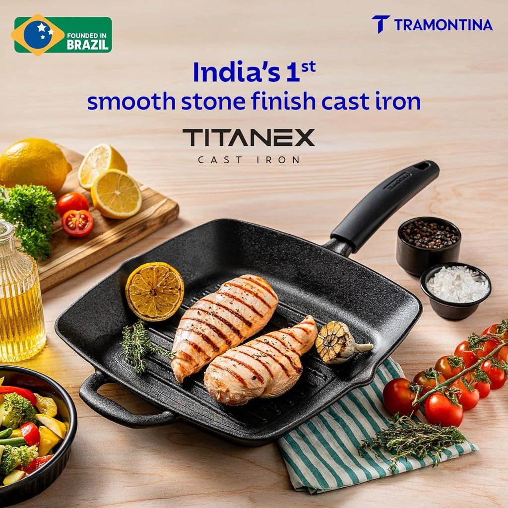 Tramontina Cast Iron Grill Pan 27cm