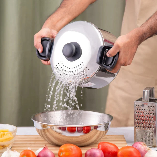 2 in 1 Rice Strainer Pot