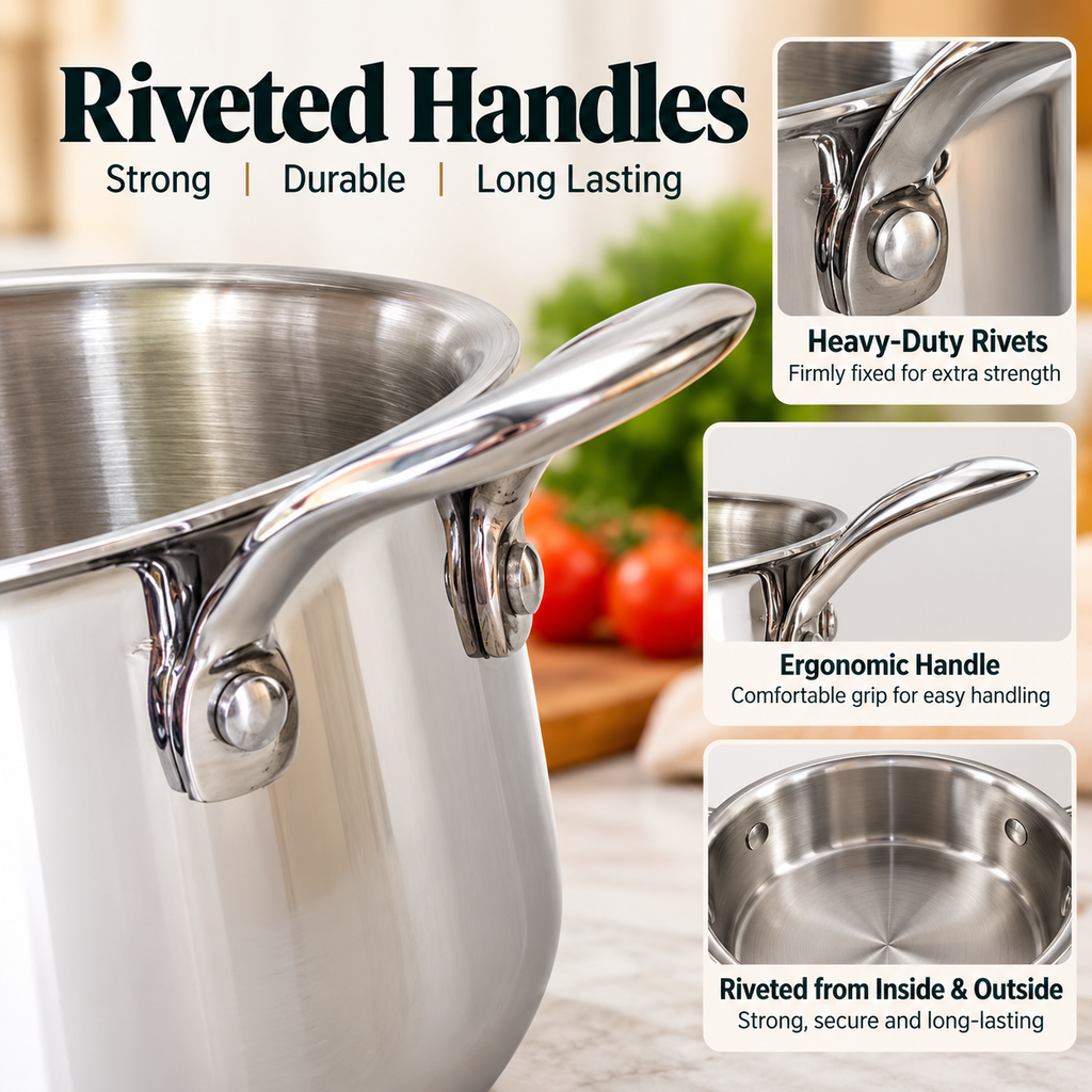 Triply Casserole with Steamer